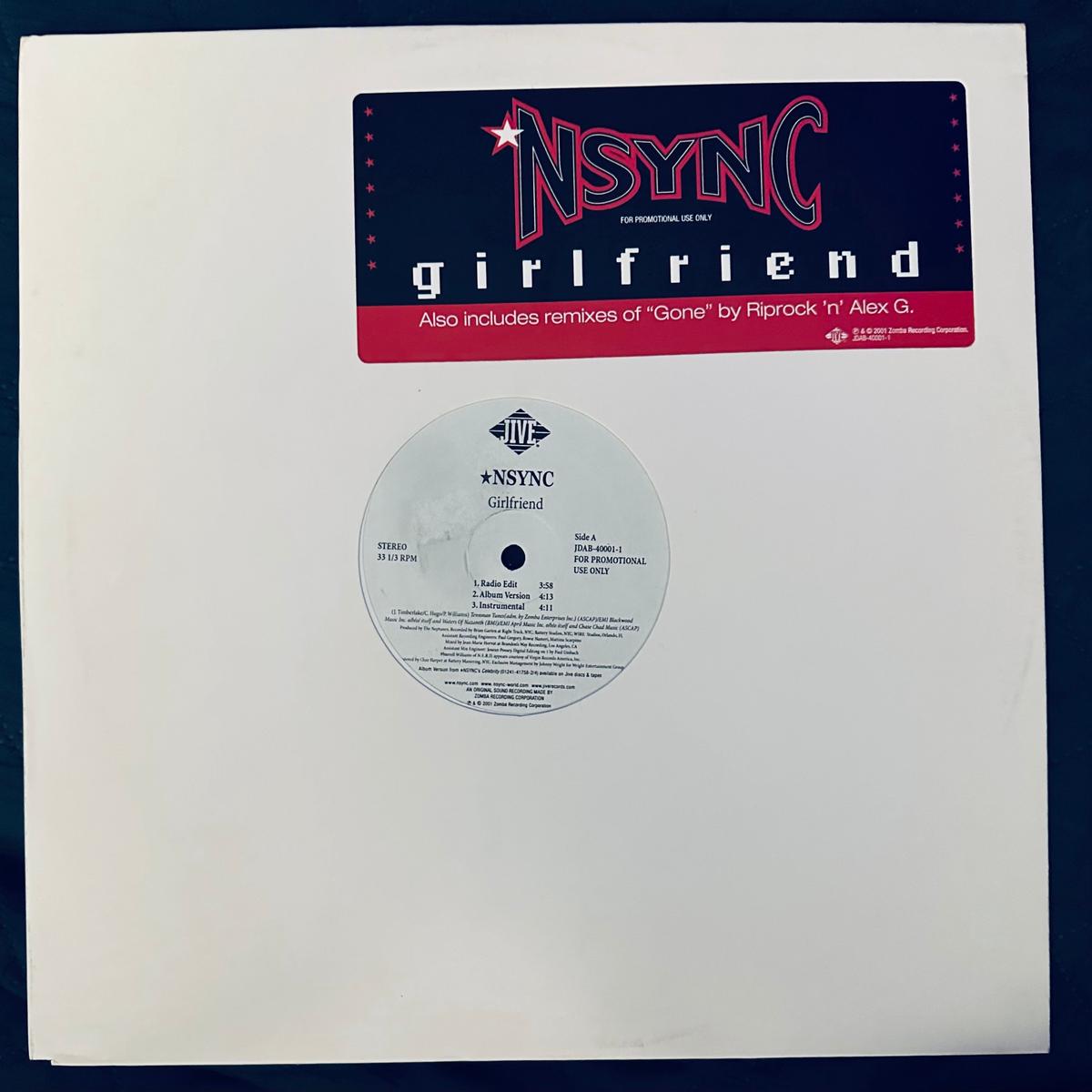 nsync-girlfriend-gone-12-promo-single-lp-vinyl-used